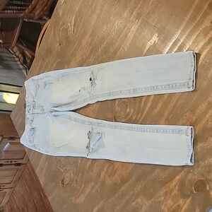 seven jeans size 2 light washed women's tattered knees